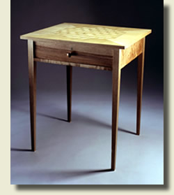 Shaker side table by cabinet makers Dimension Furniture